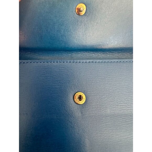 LOUIS VUITTON Womens Blue Epi Leather Long Clutch Wallet - Picture 7 of 14